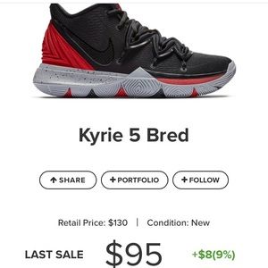 Nike Kyrie 5 bred basketball sneakers